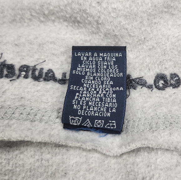 Polo Ralph Lauren Light Grey Full Zip Long Sleeve Sweatshirt Hoodie Size 4XL - Picture 4 of 7